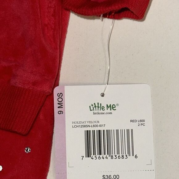 LITTLE ME | Red | DOT TREE 2 PIECE SWEATPANTS - Picture 7 of 7
